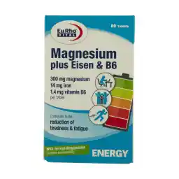 قرص منیزیم پلاس آیزن و ب6 بسته 60 عددی