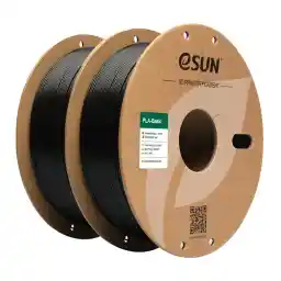 eSUN PLA filament 1.75mm, PLA Basis 3D printer filament dimensionale nauwkeurigheid +/- 0.03mm, 1KG per spoel, 2 spoelen Snel PLA Filament voor 3D Printers, Zwart