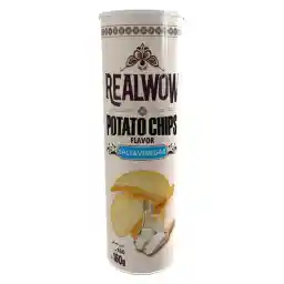 ريلواو رقائق البطاطس بنكهة الملح والخل، 160 غرام