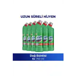 Domestos Yoğun Kıvamlı Çamaşır Suyu Dağ Esintisi Maksimum Hijyen 750 ML 6 Adet