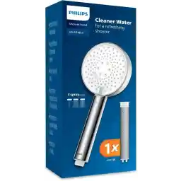 Philips Douchekop met filter, verwijdert effectief chloor en andere grote deeltjes, drie sproeimodi, drukversterkend design, 1 maand filtercapaciteit