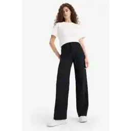 Defacto 90's Wide Leg Siyah Kadın Jean Pantolon E9125AX/NM40