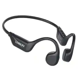 LOBKIN Bone Conduction Hoofdtelefoon Bluetooth 5.4, Open Ear Hoofdtelefoon Draadloos met Microfoon, IPX5 Waterdichte Sport Koptelefoon voor Hardlopen, Fietsen (Blauw)