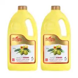 روغن سرخ کردنی بر پایه روغن زیتون دلوین - 1800 میلی لیتر مجموعه 2 عددی