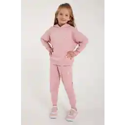 U.S. Polo Assn Lisanslı Klasik Pudra Kız Çocuk Eşofman Takım