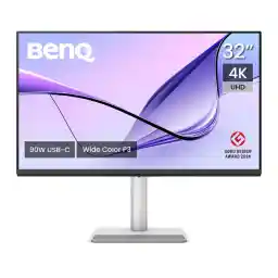 BenQ MA320U 32 Inch 4K 3840 x 2160 Monitor for MacBook Pro/Air, Dual USB-C, 90W Power Supply, Mac Colour Match, USB Hub, Brightness and Volume Control on Mac, Adjustable Base, P3 Colour Space