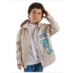 Dino Oversize Gabardin Erkek Çocuk Gömlek Ceket