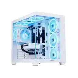 Mloong Gaming PC Desktop, AMD Ryzen 7 8700F 4.1 GHz (5.0Ghz Turbo), NVIDIA RTX 5060 Ti 8GB GDDR7, 1TB Gen4 NVMe SSD, 32GB 6000Mhz DDR5 RAM, 650W PSU, Wi-Fi, Win 11 Home Prebuilt PC, White