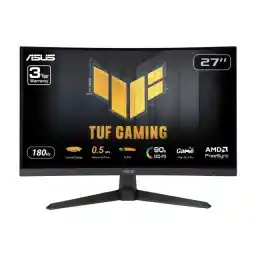 ASUS TUF Gaming 27" 1440P Curved HDR Gaming Monitor (VG27WQ3B) - QHD (2560 x 1440), 180Hz, 0.5ms, 1500R, Extreme Low Motion Blur, FreeSync, 90% DCI-P3, Shadow Boost, DisplayWidget