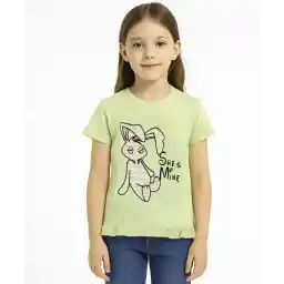 تیشرت آستین کوتاه دخترانه نونا مدل 11755