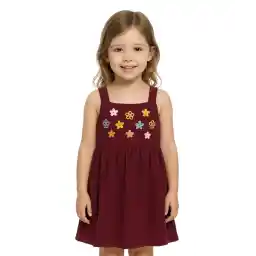 پیراهن آستین حلقه ای دخترانه نونا مدل 11821