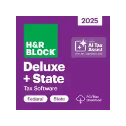 H&R Block Tax Software Deluxe + State 2025 PC/Mac [Download]