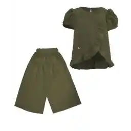 ست بلوز و شلوار نخی دخترانه نونا مدل 11801