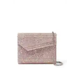 Jimmy Choo Candy Coarse Glitter Acrylic Clutch