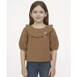 بلوز نخی دخترانه نونا مدل 11795
