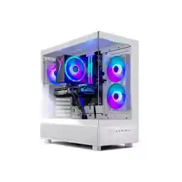 Skytech Gaming Azure 3 Desktop PC, Ryzen 7 7700 3.8 GHz (5.3GHz Turbo), AMD RX 9060 XT 16GB, 1TB Gen4 NVMe SSD, 32GB DDR5 RAM 6000 RGB, 650W GOLD PSU, Wi-Fi, Win 11