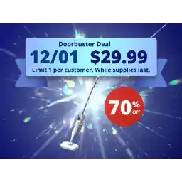 Rosewill 11-in-1 Steam Mop, 260°F Handheld Steam Cleaner, 1200W Detachable Steam Mops for Floor Cleaning, Removable Tank, Multi-Purpose Steamer for Hardwood, Tile, Grout, Furniture- White