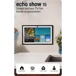 Amazon Echo Show 15 (newest model), Full HD 15.6" kitchen hub for home organization, with built-in Fire TV and Alexa+ Early Access