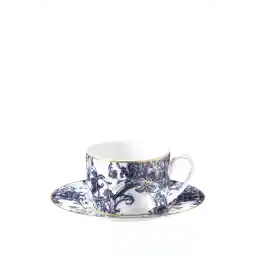 Roberto Cavalli Azulejos Teacup & Saucer Set