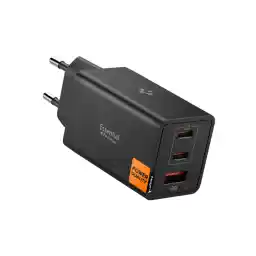 Spigen 67W USB-C + USB-A 3 Port Hızlı Şarj Aleti PPS 2.0 Desteği Isı Düşüren GaN Pro Destekli Akım Korumalı Güç Adaptörü iPhone & Android & iPad & MacBook Type-C Black - ACH09458