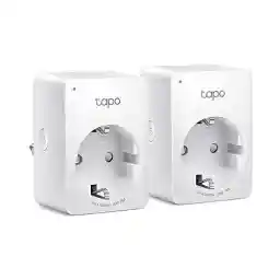 TP-Link Tapo Smart WiFi Socket Tapo P110 with Energy Consumption Control, Smart Home Alexa Socket, Works with Alexa, Google Home, Voice Control, Remote Access, Mini, Pack of 2