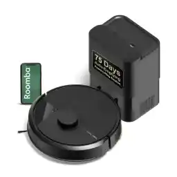 iRobot Roomba 105 Vac Robot Vacuum with AutoEmpty Dock - Self-Empties for 75 Days, Easy to use, Intense Power-Lifting Suction, LiDAR Navigation, Multi-Surface Cleaning, Cleans in Neat Rows