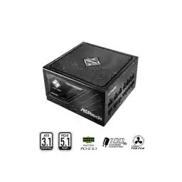 ASRock Steel Legend SL-850G 850W 80 PLUS GOLD & Cybenetics PLATINUM Full Modular Power Supply, ATX3.1 & PCIe5.1 Ready with Dual Color 12V-2x6 Cable, 10 Years Warranty