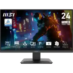 MSI PRO MP243L E14 Gaming Monitor 24" IPS 1920 x 1080 (FHD), 144Hz, Adaptive-Synch, HDR Ready, HDMI, VGA Port,VESA Mountable, Tilt, 4-side slim bezel ,1ms, Black