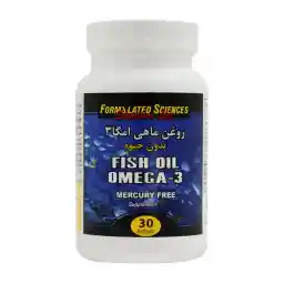 سافت ژل روغن ماهی امگا 3 بدون جیوه بسته 30 عددی | فرمولیتد ساینسز