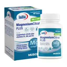 قرص منیزیم سیترات پلاست بسته 60 عددی | یوروویتال