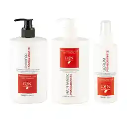 پک 3 عددی شامپو و ماسک مو و سرم مو حاوی عصاره انار مناسب موهای رنگ شده | دژن