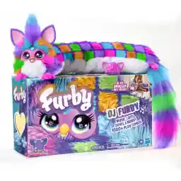 FURBY DJ Interactive Toy, Neon Star, Snuggly Electronic Plush, Music, Lights, Motion, & Games, Speaks English & Furbish, 32 in Long, 6+ Years (Amazon Exclusive)
