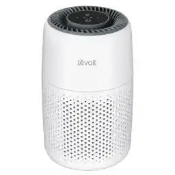 LEVOIT Air Purifiers for Bedroom Home, with Night Light, 3-in-1 Filter, Filters Smoke, Allergies, Pet Dander, Odor, Dust, 25dB Ultra-quiet, Office, Desktop, Portable, Core Mini, White