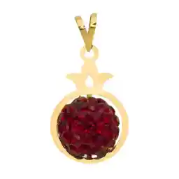 پلاک طلا 18 عیار مدل انار X سواروسکی | ایلونا گالری