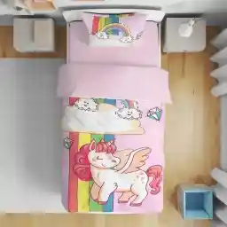 روتختی کودک طرح اسب تکشاخ و ابر مدل T4658 نوپه هوم