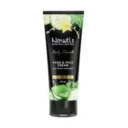 کرم مرطوب کننده دست و صورت نیوتیس Newtis مناسب انواع پوست حاوی عصاره خیار و آلوئه ورا حجم 75ml