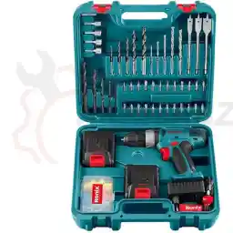 کیت 53 پارچه دریل شارژی چکشی دو باطری رونیکس مدل RS-8019