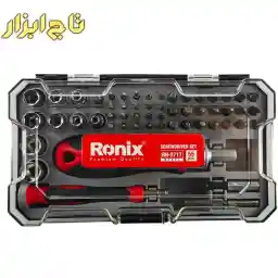 کیت سری پیچ گوشتی و بکس 55 عددی رونیکس کد 2717