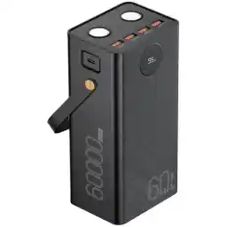 پاور بانک فست شارژ ۶۰۰۰۰ هیسکا Hiska QI-600PD QC PD 22.5W