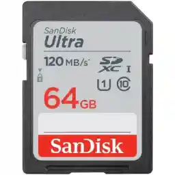 کارت حافظه اس دی سن دیسک Ultra 64GB سرعت: 120MB/S