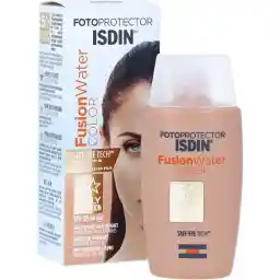 کرم ضد آفتاب رنگی  ایزدین فیوژن واتر کالر رنگ متوسط  SPF50