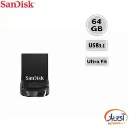فلش مموری سن دیسک مدل ULTRA FIT CZ430 USB 3.1 ظرفیت 64 گیگابایت