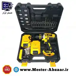 دریل پیچ بند و پیچ گوشتی شارژی 18 ولت لوازم دار مدون مدل MDON-18TS