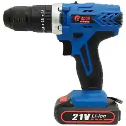 دریل پیچ گوشتی چکشی شارژی 21 ولت آبی ادون مدل LV3-2110