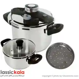 زودپز دوقلو کلیپسی یونیک آلمان 6+4 لیتر مدل DSD