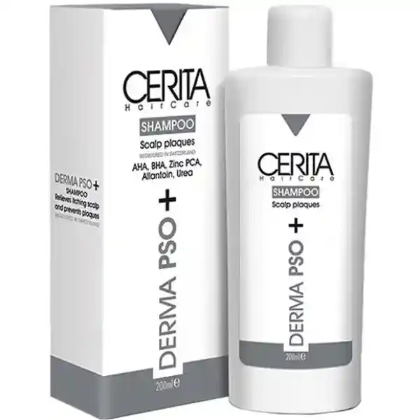 Cerita Shampoo for all hairs and Derma PSO Scalp Plaques 200ml