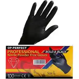 دستکش نیتریل مشکی اوپی پرفکت 100 عددی
