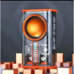 اسپیکر بلوتوثی شفاف مدل K07 - نارنجی