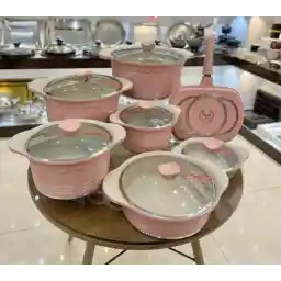 سرویس قابلمه 14 پارچه راکلند _ رزگلد