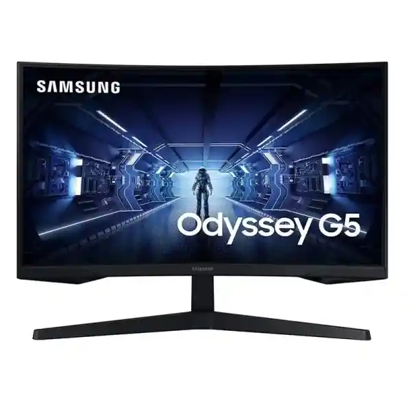 27 inch Samsung Odyssey G5 LC27G55TQ-W gebogen monitor